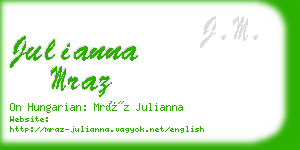 julianna mraz business card